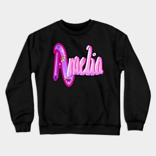 Amelia Girls and womens Personalized Custom name Amelia Crewneck Sweatshirt